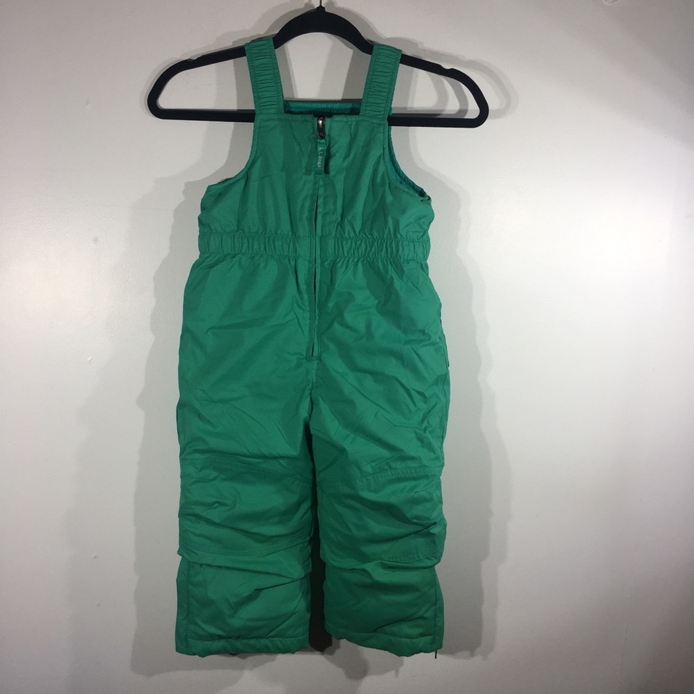 L.L. Bean Green Snow Pants Grow Cuffs